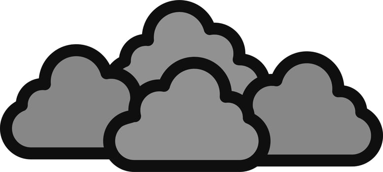 Overcast Vector Icon