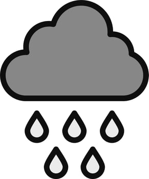 Rain Vector Icon
