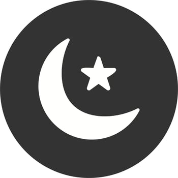 Half Moon Vector Icon
