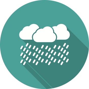 Heavy Rain Vector Icon