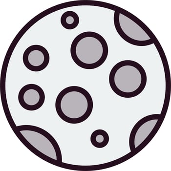 Full Moon Vector Icon