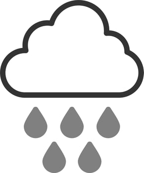 Rain Vector Icon
