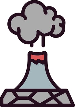 Volcano Vector Icon