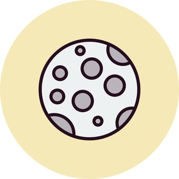 Full Moon Vector Icon