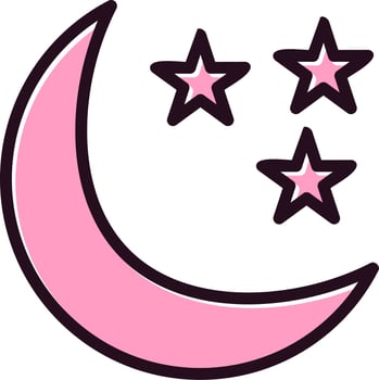 Starry Night Vector Icon