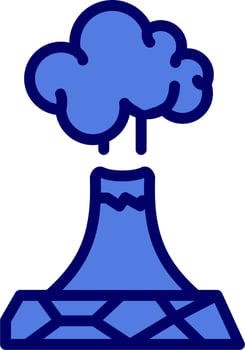 Volcano Vector Icon