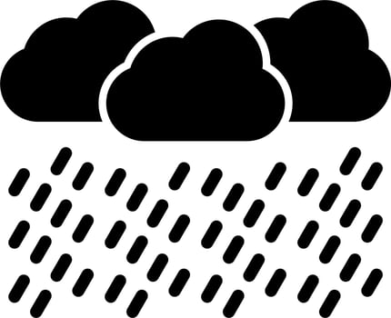 Heavy Rain Vector Icon