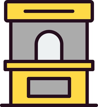 Ticket Box Vector Icon