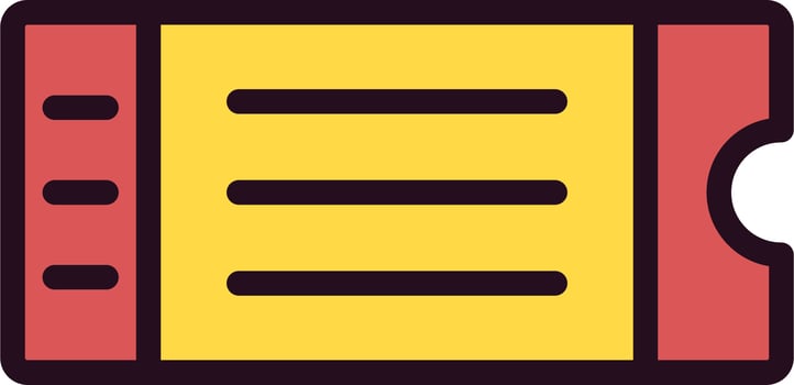 Ticket Vector Icon