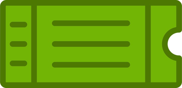 Ticket Vector Icon