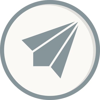 Paper Plane Vector Icon