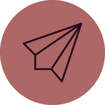Paper Plane Vector Icon