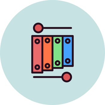Xylophone Vector Icon