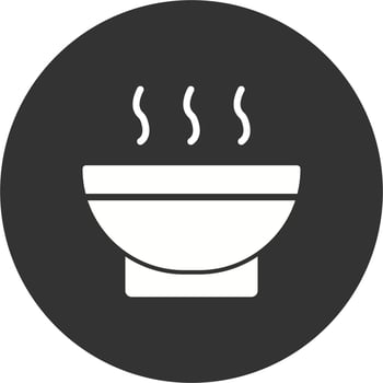 Soup Bowl Vector Icon