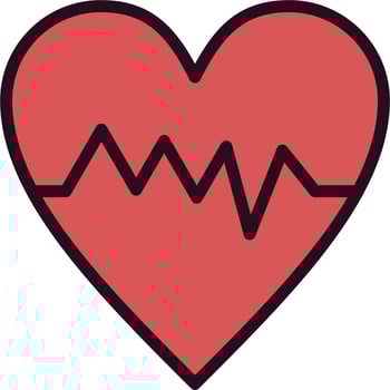 Heart Beat Vector Icon
