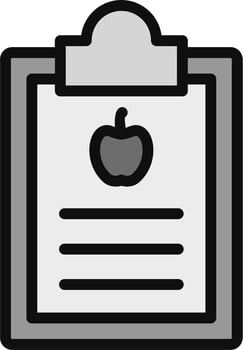 Diet Report Vector Icon