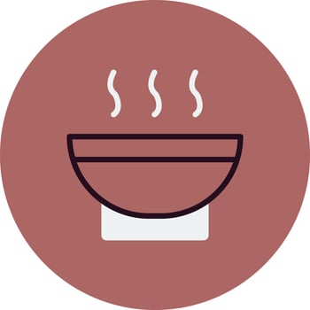 Soup Bowl Vector Icon