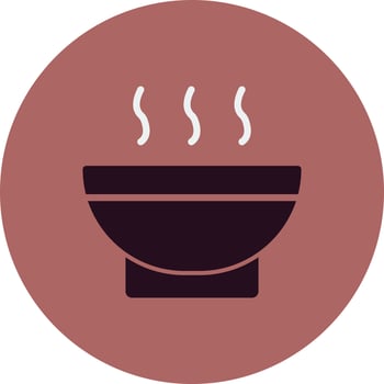 Soup Bowl Vector Icon
