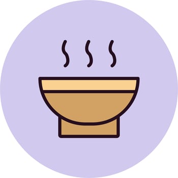 Soup Bowl Vector Icon