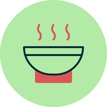 Soup Bowl Vector Icon