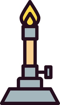 Bunsen Burner Vector Icon