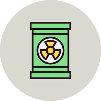 Nuclear Waste Vector Icon