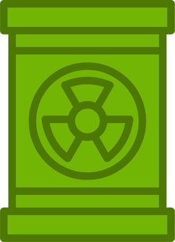 Nuclear Waste Vector Icon