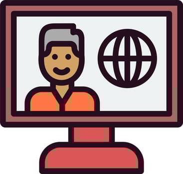 Live Streaming News Vector Icon