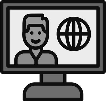 Live Streaming News Vector Icon