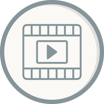 Video Player Vector Icon