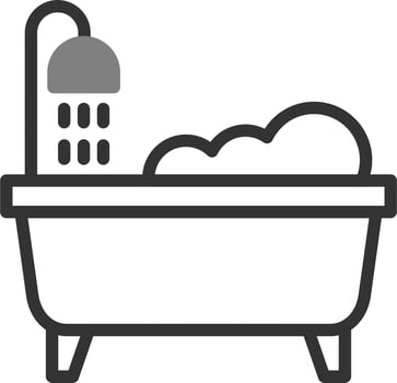 Bathtub Cleaning Vector Icon