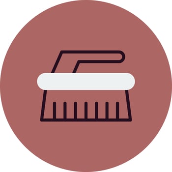 Cleaning Brush Vector Icon