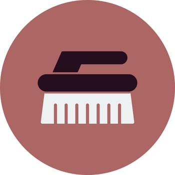 Cleaning Brush Vector Icon