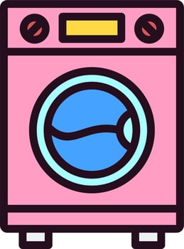 Washing Machine Vector Icon
