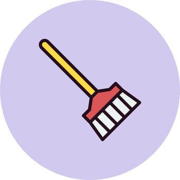 Broom Vector Icon