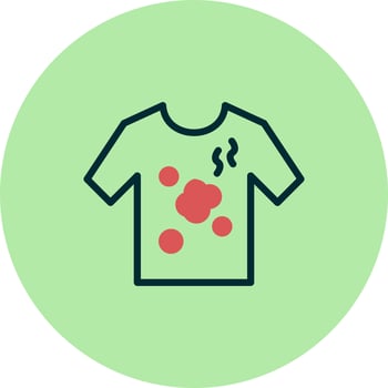 Dirty Shirt Vector Icon