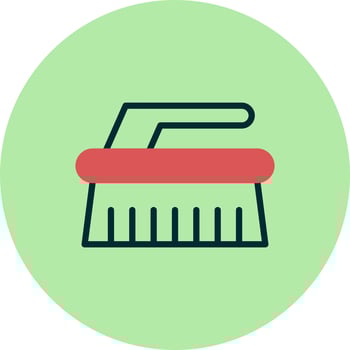 Cleaning Brush Vector Icon
