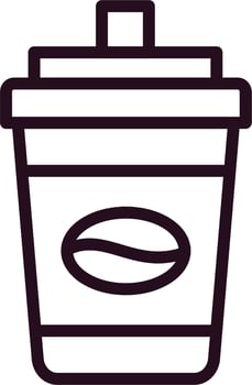 Disposable coffee cup Vector Icon