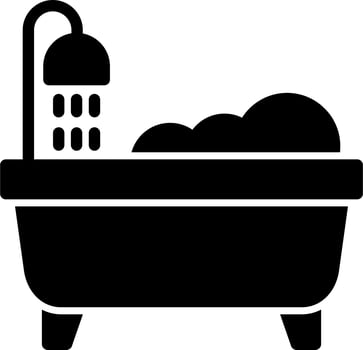 Bathtub Cleaning Vector Icon