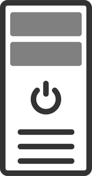 Cpu tower Vector Icon