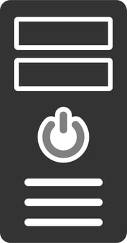 Cpu tower Vector Icon
