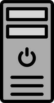 Cpu tower Vector Icon