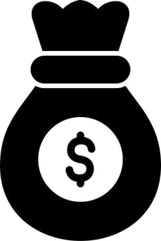 Money Bag Vector Icon