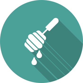 Honey Dipper Vector Icon