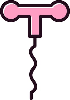 Corkscrew Vector Icon