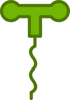 Corkscrew Vector Icon