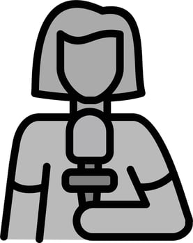 Journalist Vector Icon