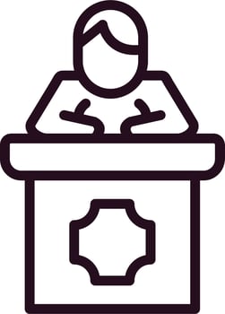 Public Speaking Vector Icon