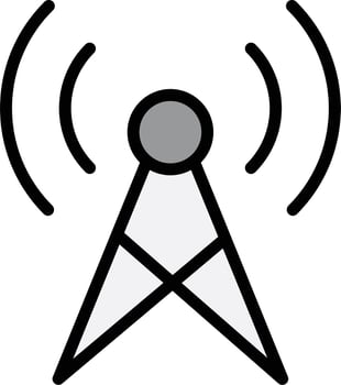 Broadcast Vector Icon