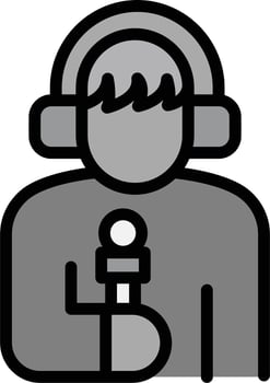 Reporter Vector Icon